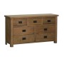 Devonshire Rustic Oak 3 over 4 Combi Chest 