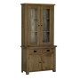 Devonshire Rustic Oak Standard Glazed Dresser