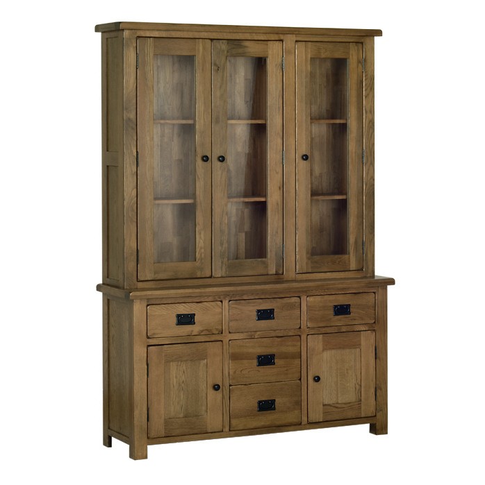 Devonshire Rustic Oak Medium Glazed Dresser