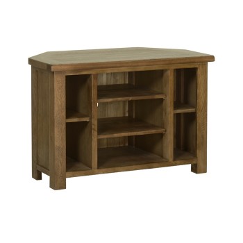 Devonshire Rustic Oak Corner TV Cabinet