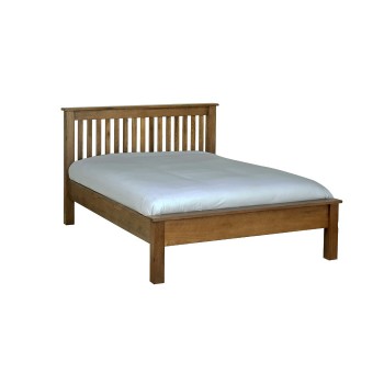 Devonshire Rustic Oak Double LFE Bed