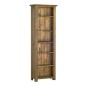 Devonshire Rustic Oak Large Narrow Bookcase