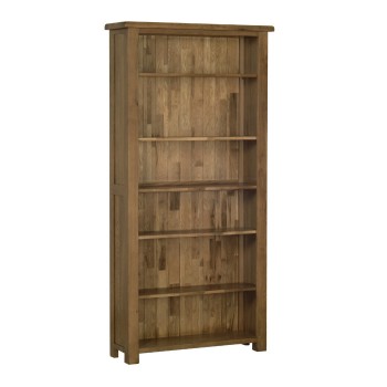 Devonshire Rustic Oak Large Bookcase