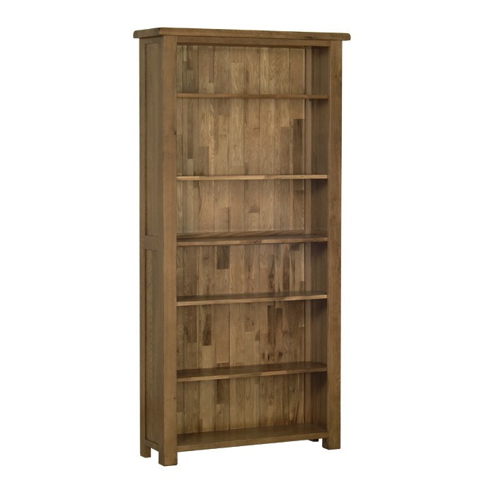 Devonshire Rustic Oak Large Bookcase