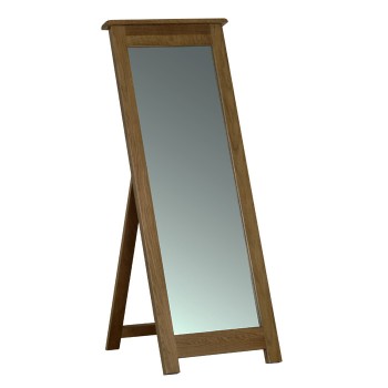 Devonshire Rustic Oak Cheval Mirror