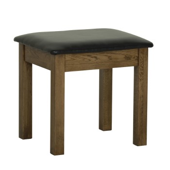 Devonshire Rustic Oak Dressing Table Stool