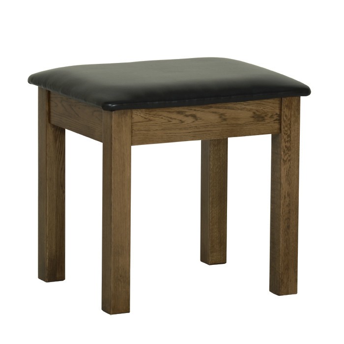 Devonshire Rustic Oak Dressing Table Stool