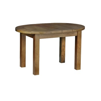 Devonshire Rustic Oak Small Oval Extending Table 