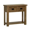 Devonshire Rustic Oak 2 Drawer Console Table