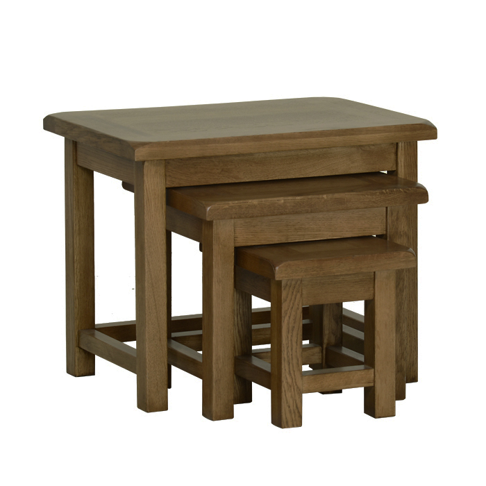 Devonshire Rustic Oak Small Nest of Tables