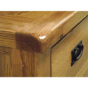 Devonshire Rustic Oak Double Pedestal Dressing Table
