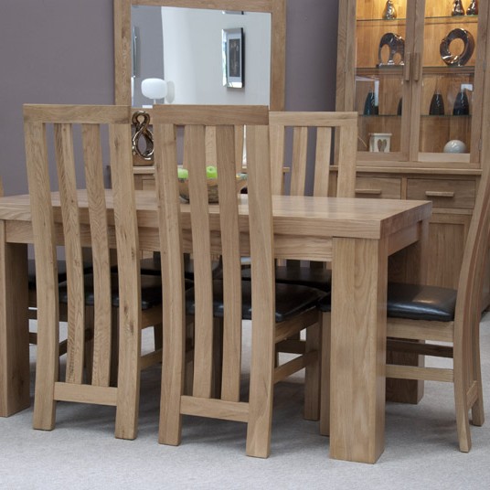 Paris Oak Leather Dining Chair