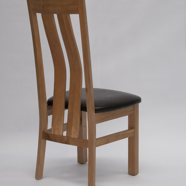 Maria Oak Leather Dining Chair