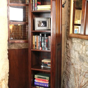 La Roque Mahogany Narrow Alcove Bookcase