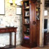 La Roque Mahogany Narrow Alcove Bookcase