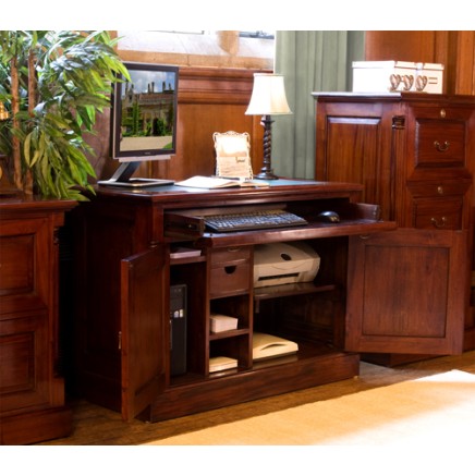 La Roque Mahogany Hidden Home Office