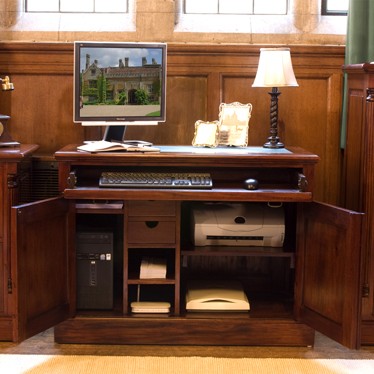 La Roque Mahogany Hidden Home Office