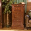 La Roque Mahogany Three Drawer Filing Cabinet