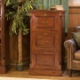 La Roque Mahogany Three Drawer Filing Cabinet