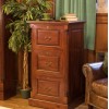 La Roque Mahogany Three Drawer Filing Cabinet