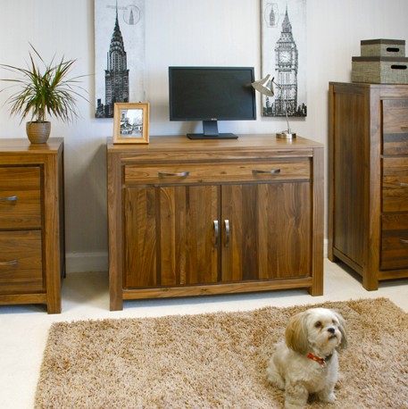 Mayan Walnut Hidden Home Office