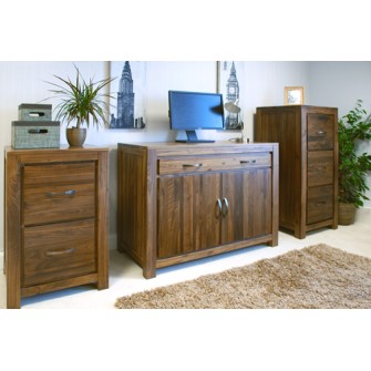 Mayan Walnut Hidden Home Office Mayan Walnut Hidden Home Office