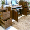 Mayan Walnut Hidden Home Office