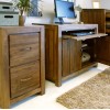 Mayan Walnut Hidden Home Office