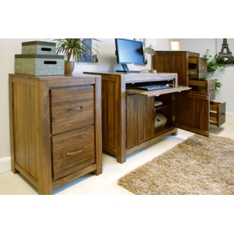 Mayan Walnut Hidden Home Office Mayan Walnut Hidden Home Office