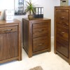 Mayan Walnut Two Drawer Filing Cabinet