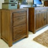 Mayan Walnut Two Drawer Filing Cabinet