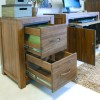 Mayan Walnut Two Drawer Filing Cabinet