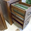 Mayan Walnut Two Drawer Filing Cabinet