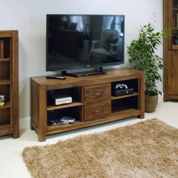 Mayan Walnut Widescreen Television Cabinet