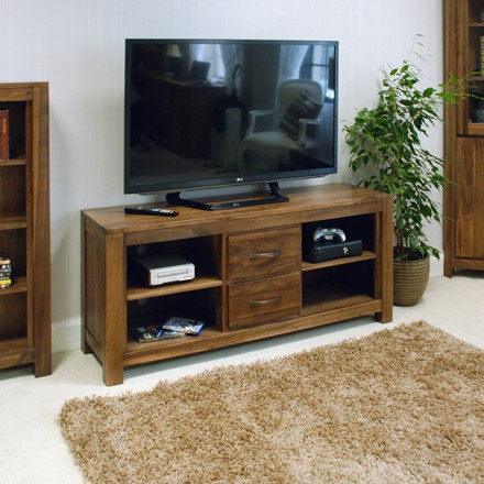 Mayan Walnut Widescreen Television Cabinet