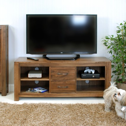 Mayan Walnut Widescreen Television Cabinet