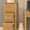 Mobel Oak Three Drawer Filing Cabinet
