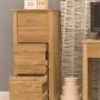 Mobel Oak Three Drawer Filing Cabinet