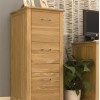 Mobel Oak Three Drawer Filing Cabinet