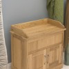 Mobel Oak Hidden Shoe Storage Bench