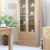 Mobel Oak Large Glazed Display Cabinet