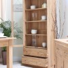 Mobel Oak Large Glazed Display Cabinet