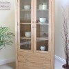 Mobel Oak Large Glazed Display Cabinet