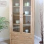 Mobel Oak Large Glazed Display Cabinet