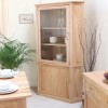 Mobel Oak Large Corner Display Cabinet