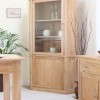 Mobel Oak Large Corner Display Cabinet