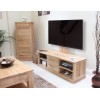 Mobel Oak Mounted Widescreen Television Cabinet 
