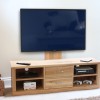 Mobel Oak Mounted Widescreen Television Cabinet 
