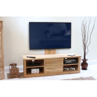Mobel Oak Mounted Widescreen Television Cabinet 