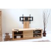 Mobel Oak Mounted Widescreen Television Cabinet 